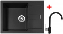 Sinks AMANDA 650 Pureblack + Vitali...